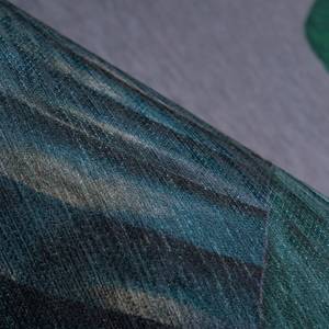 Laagpolig vloerkleed Tropical polyester - zwart/groen - 130 x 190 cm