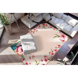 Kurzflorteppich Blossom Polyester - Mehrfarbig - 80 x 150 cm