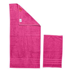 Handtuchset Daily Uni III (4-teilig) Baumwollstoff - Pink