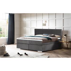 Letto boxspring Wellton Grigio scuro - 180 x 200cm