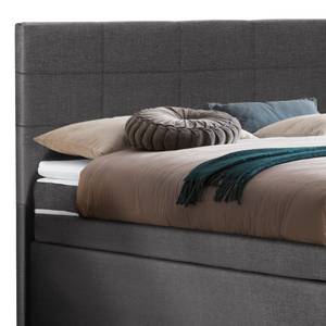 Boxspring Wellton Donkergrijs - 180 x 200cm