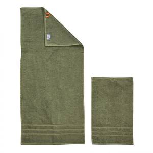 Handtuchset Daily Uni III (4-teilig) Baumwollstoff - Khaki