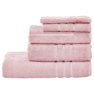 Set handdoeken Uni (5-delig) katoen - Oud pink