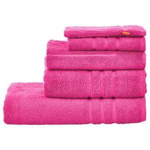 Handtuchset Daily Uni (5-teilig) Baumwollstoff - Pink