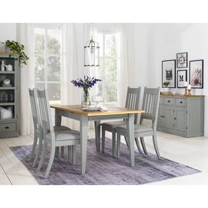 Table Lavalle Pin massif - Pin / Gris clair