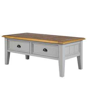 Table basse Lavalle Partiellement en pin massif - Pin / Gris clair