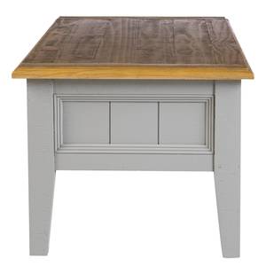 Table basse Lavalle Partiellement en pin massif - Pin / Gris clair