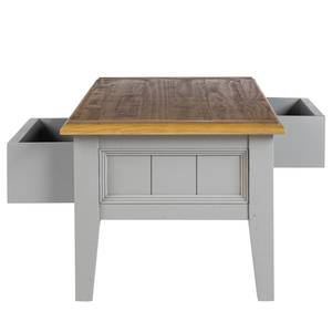 Table basse Lavalle Partiellement en pin massif - Pin / Gris clair