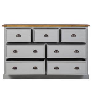 Commode Lavalle I Partiellement en pin massif - Pin / Gris clair