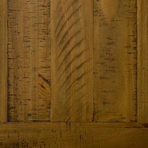 Table de chevet Lavalle Partiellement en pin massif - Pin / Gris clair
