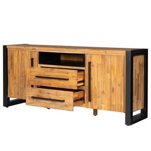 Dressoir Urban Industry I deels massief acaciahout/metaal - acaciahout/zwart