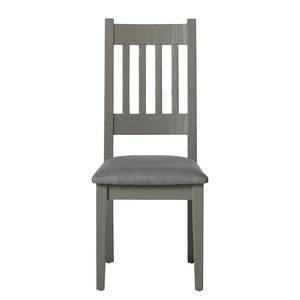 Chaises Lavalle (lot de 2) Pin massif - Gris clair / Gris