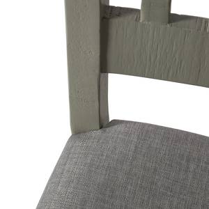 Chaises Lavalle (lot de 2) Pin massif - Gris clair / Gris