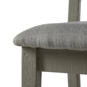 Chaises Lavalle (lot de 2) Pin massif - Gris clair / Gris