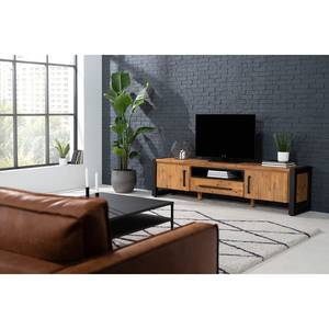 Tv-meubel Urban Industry II deels massief acaciahout/metaal - acaciahout/zwart