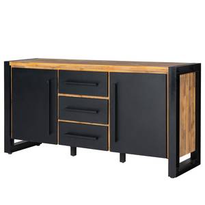 Dressoir Urban Industry IV deels massief acaciahout/metaal - acaciahout/zwart