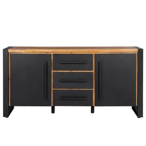 Dressoir Urban Industry IV deels massief acaciahout/metaal - acaciahout/zwart