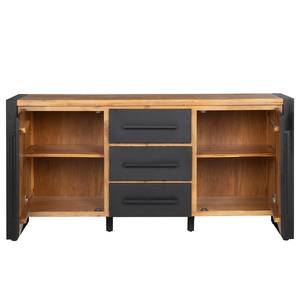 Dressoir Urban Industry IV deels massief acaciahout/metaal - acaciahout/zwart