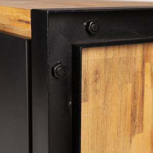 Dressoir Urban Industry IV deels massief acaciahout/metaal - acaciahout/zwart