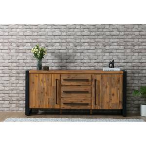 Dressoir Urban Industry II deels massief acaciahout/metaal - acaciahout/zwart