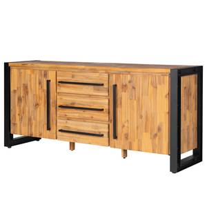 Dressoir Urban Industry II deels massief acaciahout/metaal - acaciahout/zwart