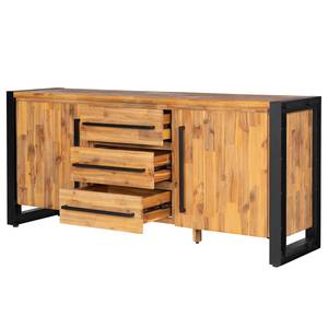 Dressoir Urban Industry II deels massief acaciahout/metaal - acaciahout/zwart