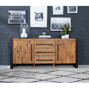 Dressoir Urban Industry II deels massief acaciahout/metaal - acaciahout/zwart