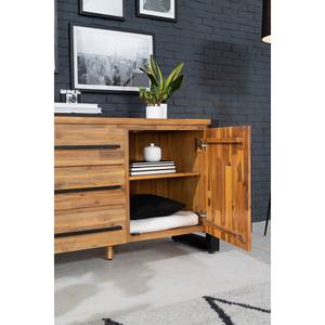 Dressoir Urban Industry II deels massief acaciahout/metaal - acaciahout/zwart