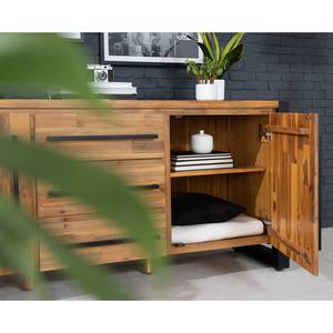 Dressoir Urban Industry II deels massief acaciahout/metaal - acaciahout/zwart