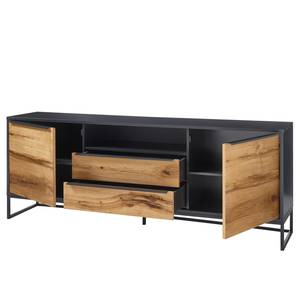 Ensemble meubles TV Barview I (3 élém.) Placage bois - Chêne / Anthracite