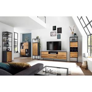 Ensemble meubles TV Barview I (3 élém.) Placage bois - Chêne / Anthracite