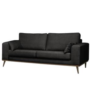 2-Sitzer Sofa BOVLUND Strukturstoff Talta: Schwarz