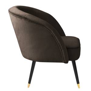 Sessel Ringford Samt - Samt Onoli: Espresso - Gold