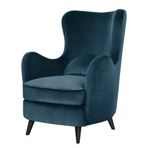 Fauteuil Moulton Velours - Velours Onoli: Bleu marine