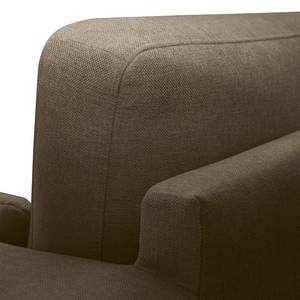 Ecksofa BOVLUND mit Longchair Strukturstoff Talta: Beige - Longchair davorstehend rechts