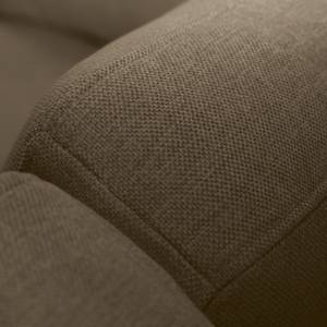 Ecksofa BOVLUND mit Ottomane Strukturstoff Talta: Beige - Ottomane davorstehend rechts