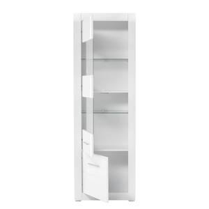 Vitrine Bricktown II Blanc brillant / Blanc mat