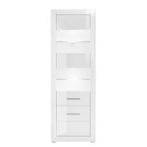 Vitrine Bricktown II Blanc brillant / Blanc mat