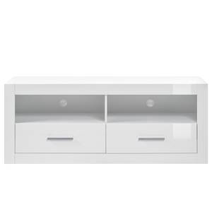 Meubles TV muraux Bricktown V (4 élém.) Blanc brillant / Blanc mat