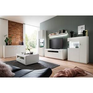 Tv-meubel Cassville mat wit - Breedte: 150 cm