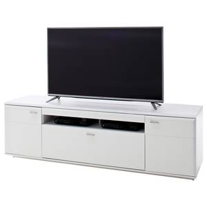Meuble TV Cassville Blanc mat - Largeur : 195 cm