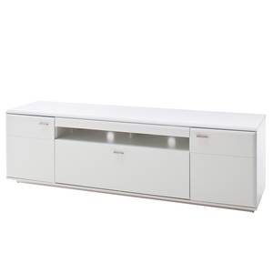 Meuble TV Cassville Blanc mat - Largeur : 195 cm