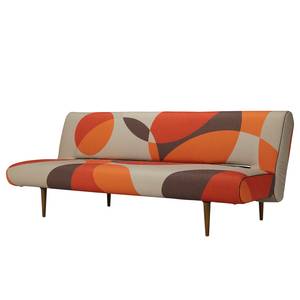 Schlafsofa Unfurl II Webstoff - Webstoff Geo: 688 Grau / Orange