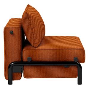 Slaapfauteuil Ramone ribfluweel - Stof Corduroy: 595 Oranje