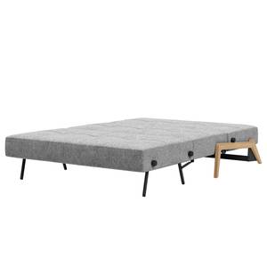 Schlafsofa Cubed Webstoff - Stoff Twist: Granite - Breite: 148 cm - Eiche Hell