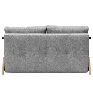 Schlafsofa Cubed Webstoff - Stoff Twist: Granite - Breite: 148 cm - Eiche Hell