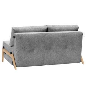 Schlafsofa Cubed Webstoff - Stoff Twist: Granite - Breite: 148 cm - Eiche Hell