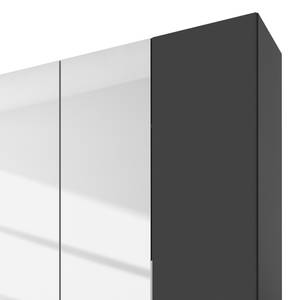 Drehtürenschrank One 210 Graphit / Spiegelglas - 250 x 216 cm