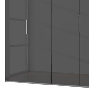 Armoire One 210 Graphite / Verre noir - 200 x 216 cm