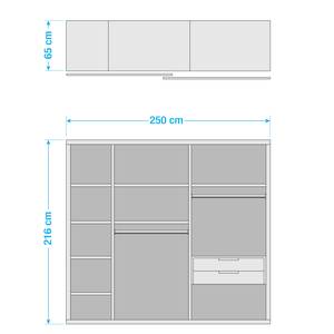 Armoire Bianco Premium Largeur : 250 cm